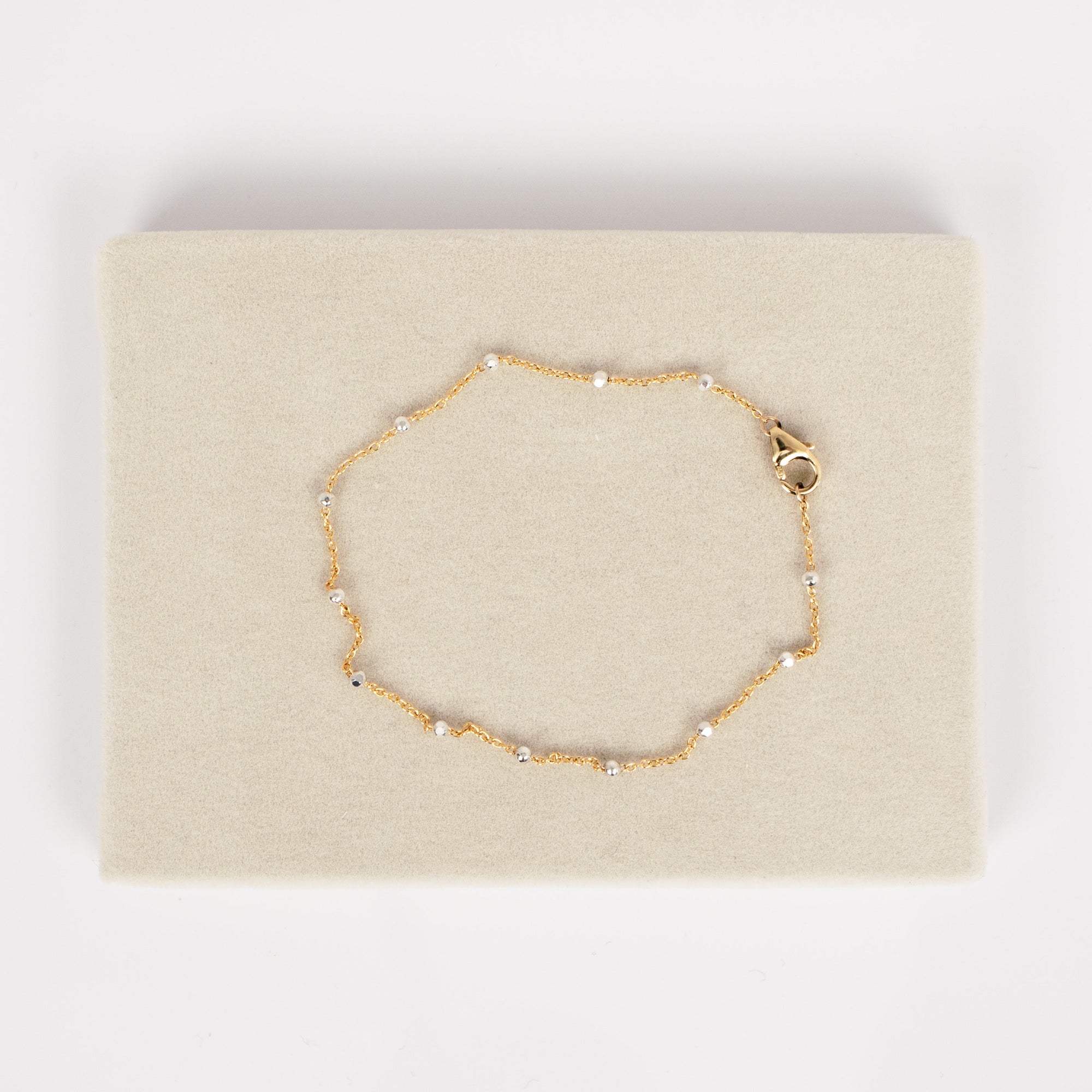 Two-Tone Sparkler Anklet