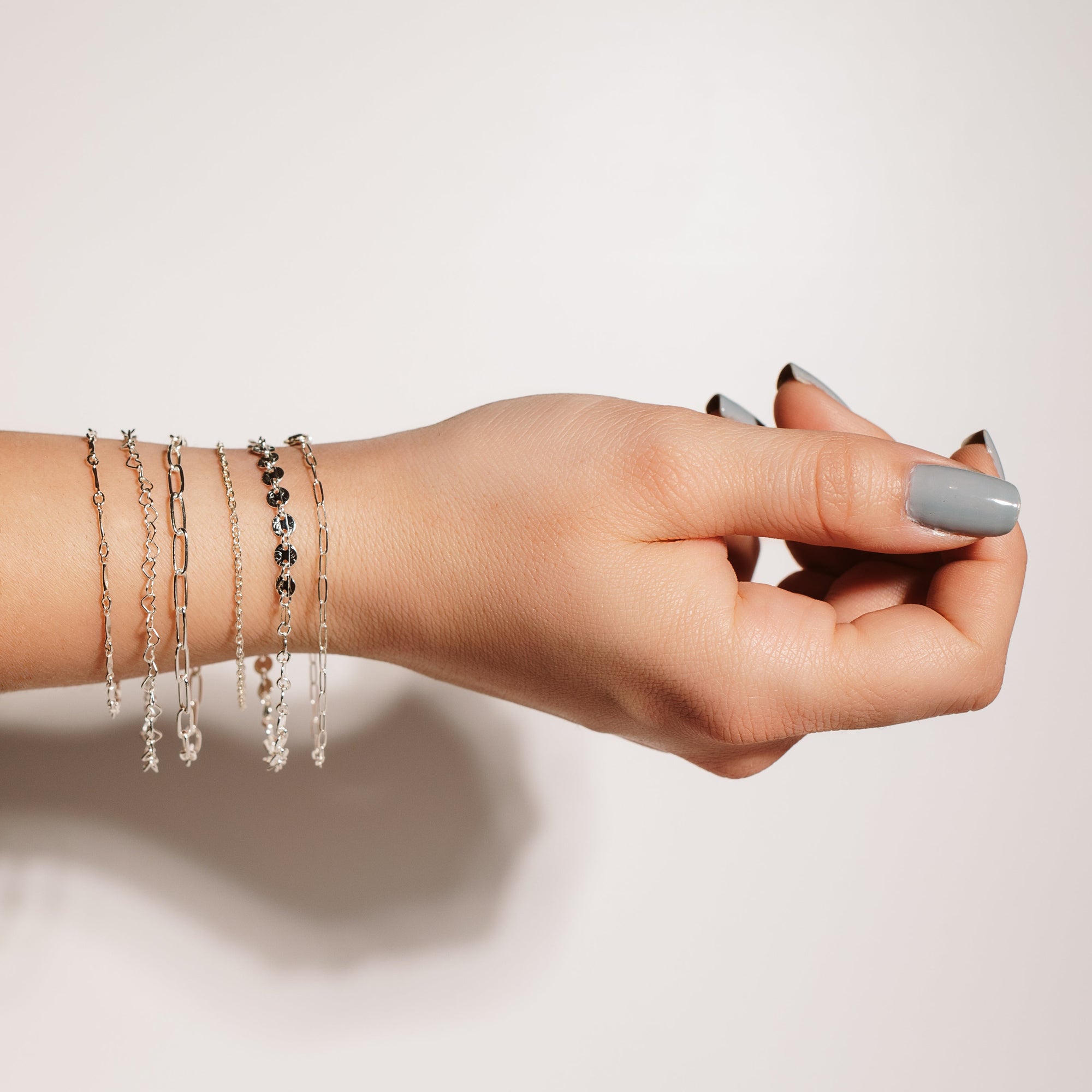 Silver Heart Anklet