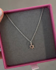 HANDMADE JEWISH STAR PAPERCLIP NECKLACE in sterling silver