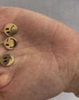 MINI SMIRKY FACE CHARM 14k gold vermeil