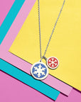 ORIGINAL SNOWFLAKE CHARM in sterling silver with rhodium plate