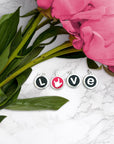 I LOVE YOU NECKLACE sterling silver with rhodium plate
