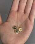 MINI WISHBONE CHARM 14k gold vermeil