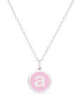 MINI INITIAL 'a' CHARM sterling silver with rhodium plate
