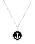 MINI ANCHOR CHARM sterling silver with rhodium plate