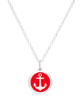 MINI ANCHOR CHARM sterling silver with rhodium plate