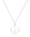 MINI ANCHOR CHARM sterling silver with rhodium plate