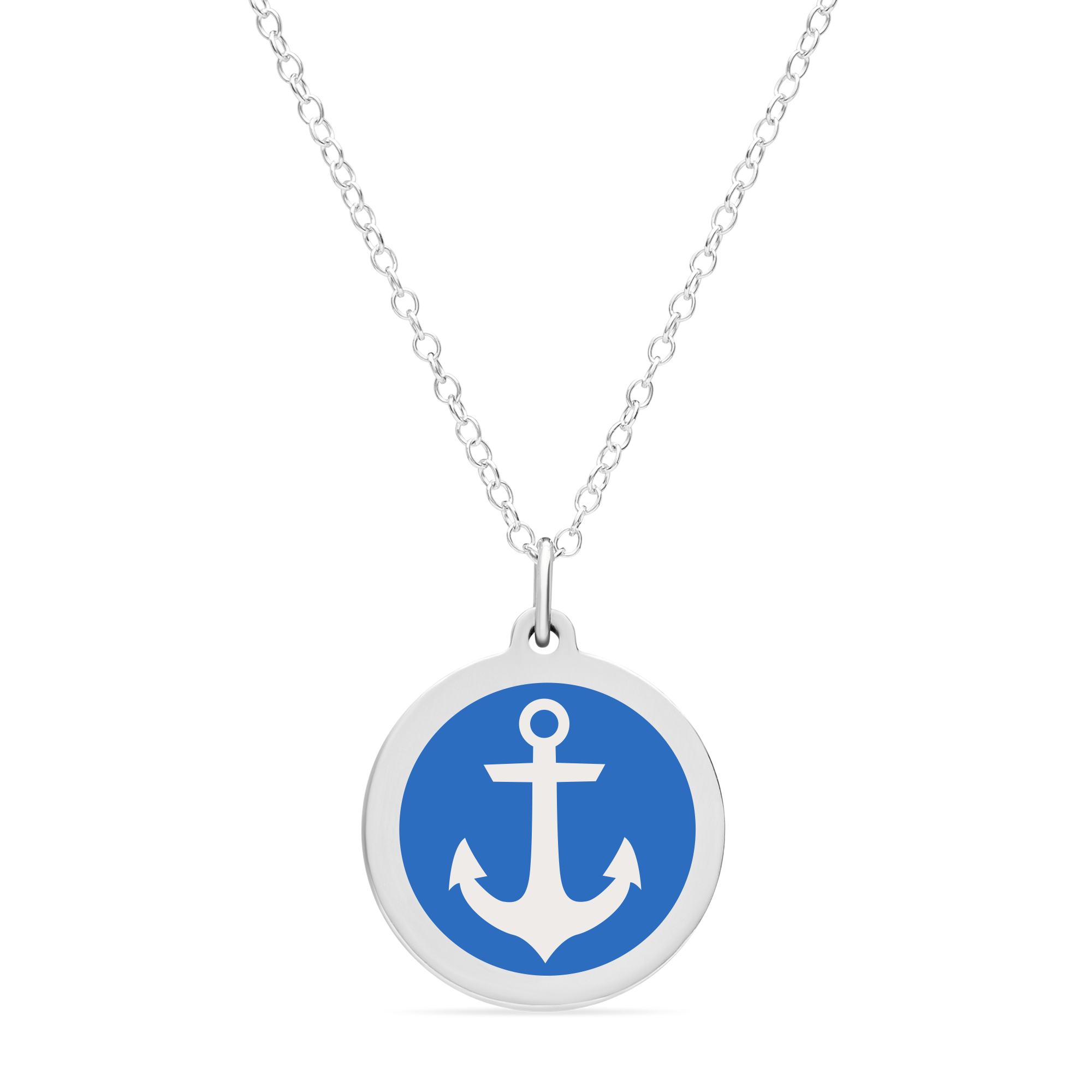 ORIGINAL ANCHOR CHARM in sterling silver with rhodium plate