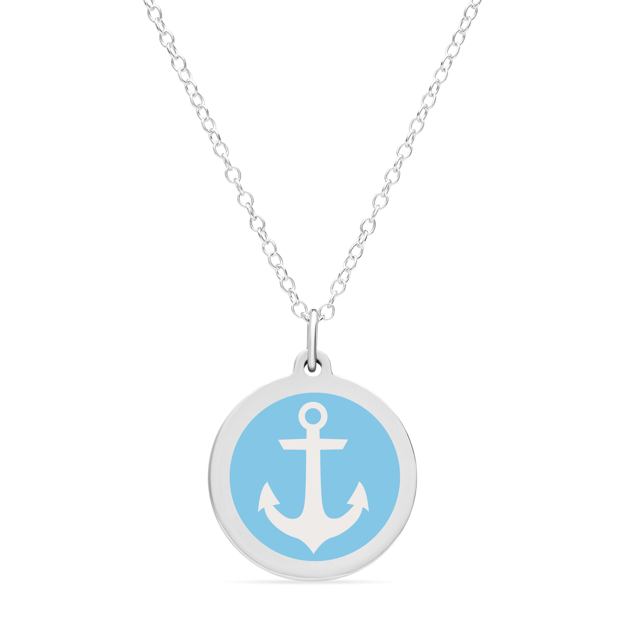 ORIGINAL ANCHOR CHARM in sterling silver with rhodium plate