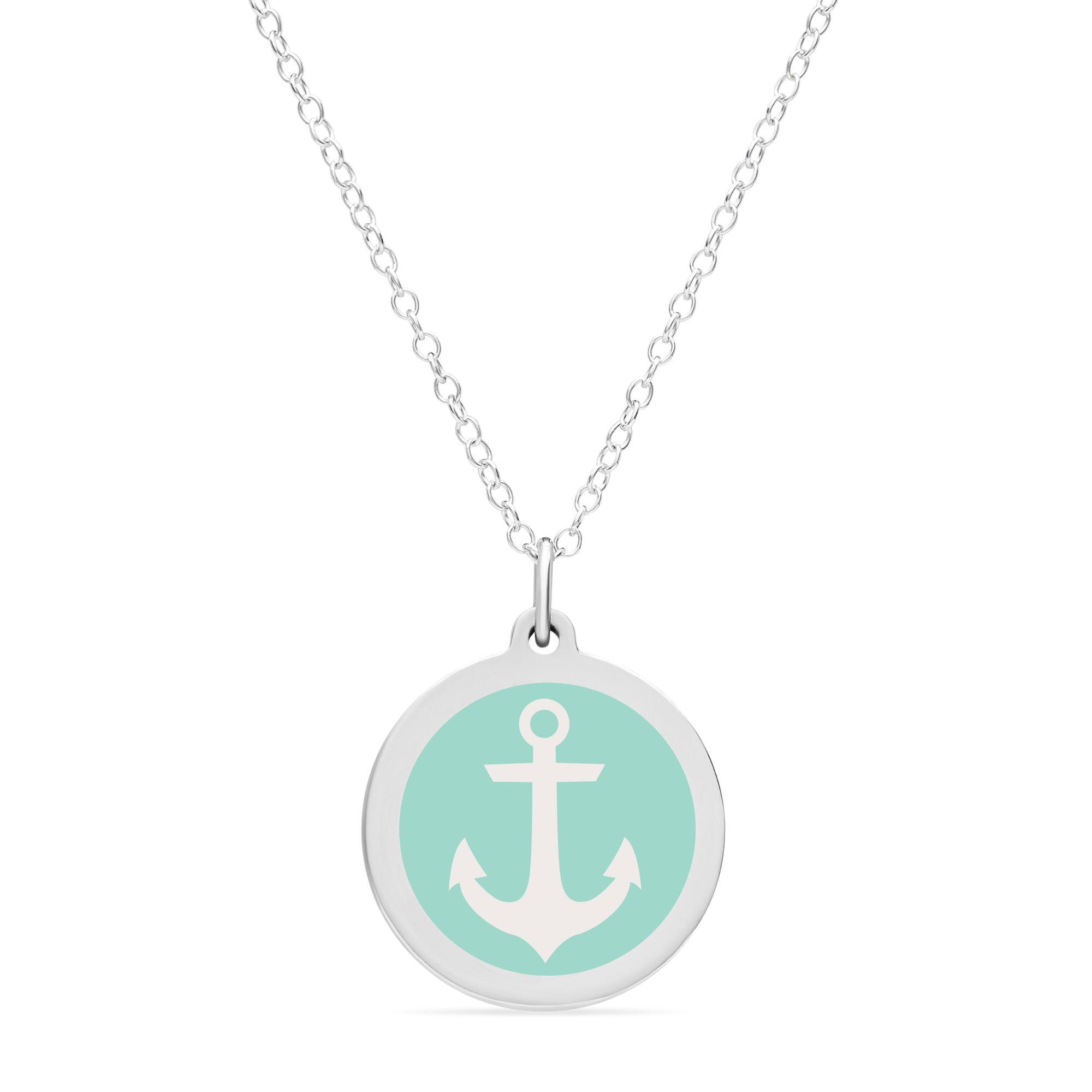 ORIGINAL ANCHOR CHARM in sterling silver with rhodium plate