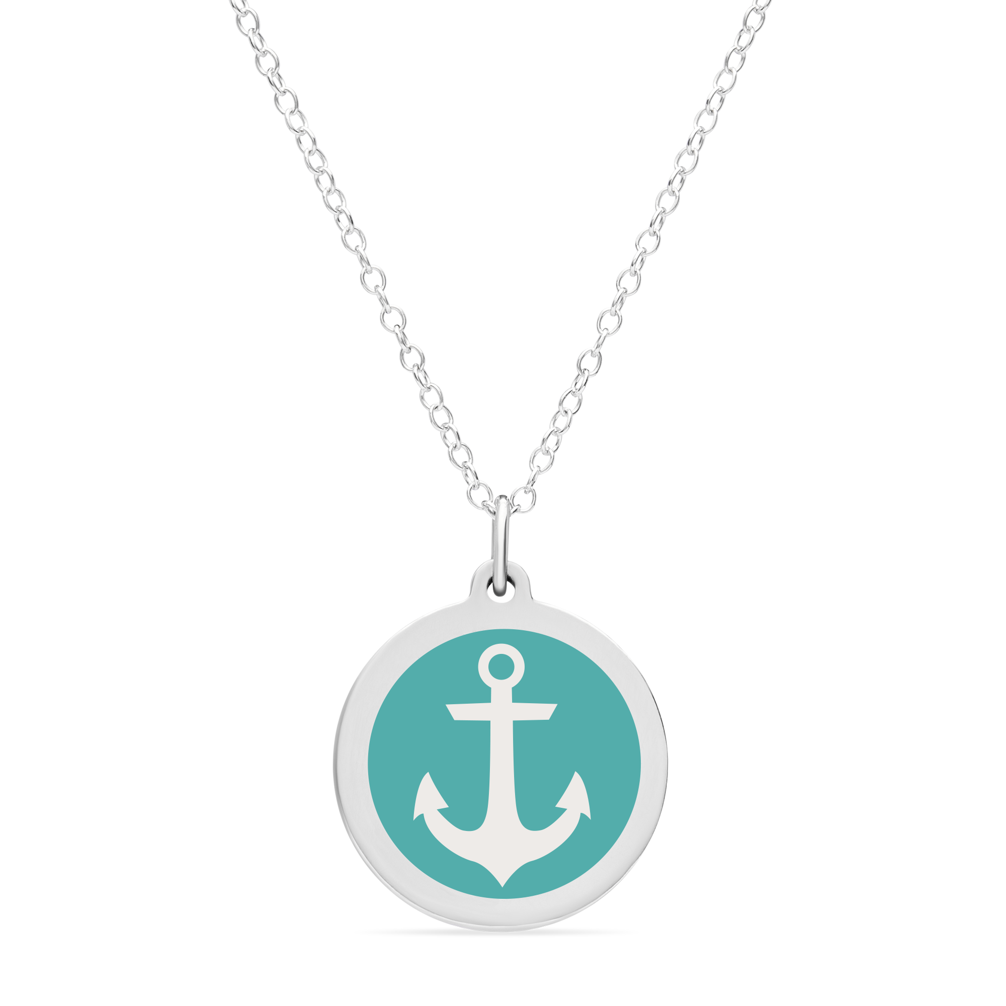 ORIGINAL ANCHOR CHARM in sterling silver with rhodium plate