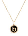 MINI INITIAL 'b' CHARM 14k gold vermeil