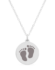 ORIGINAL BABYFEET CHARM in sterling silver with rhodium plate