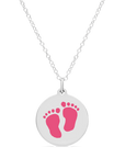 ORIGINAL BABYFEET CHARM in sterling silver with rhodium plate