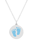 ORIGINAL BABYFEET CHARM in sterling silver with rhodium plate