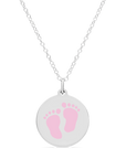 ORIGINAL BABYFEET CHARM in sterling silver with rhodium plate