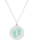 ORIGINAL BABYFEET CHARM in sterling silver with rhodium plate