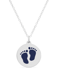 ORIGINAL BABYFEET CHARM in sterling silver with rhodium plate