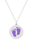 ORIGINAL BABYFEET CHARM in sterling silver with rhodium plate
