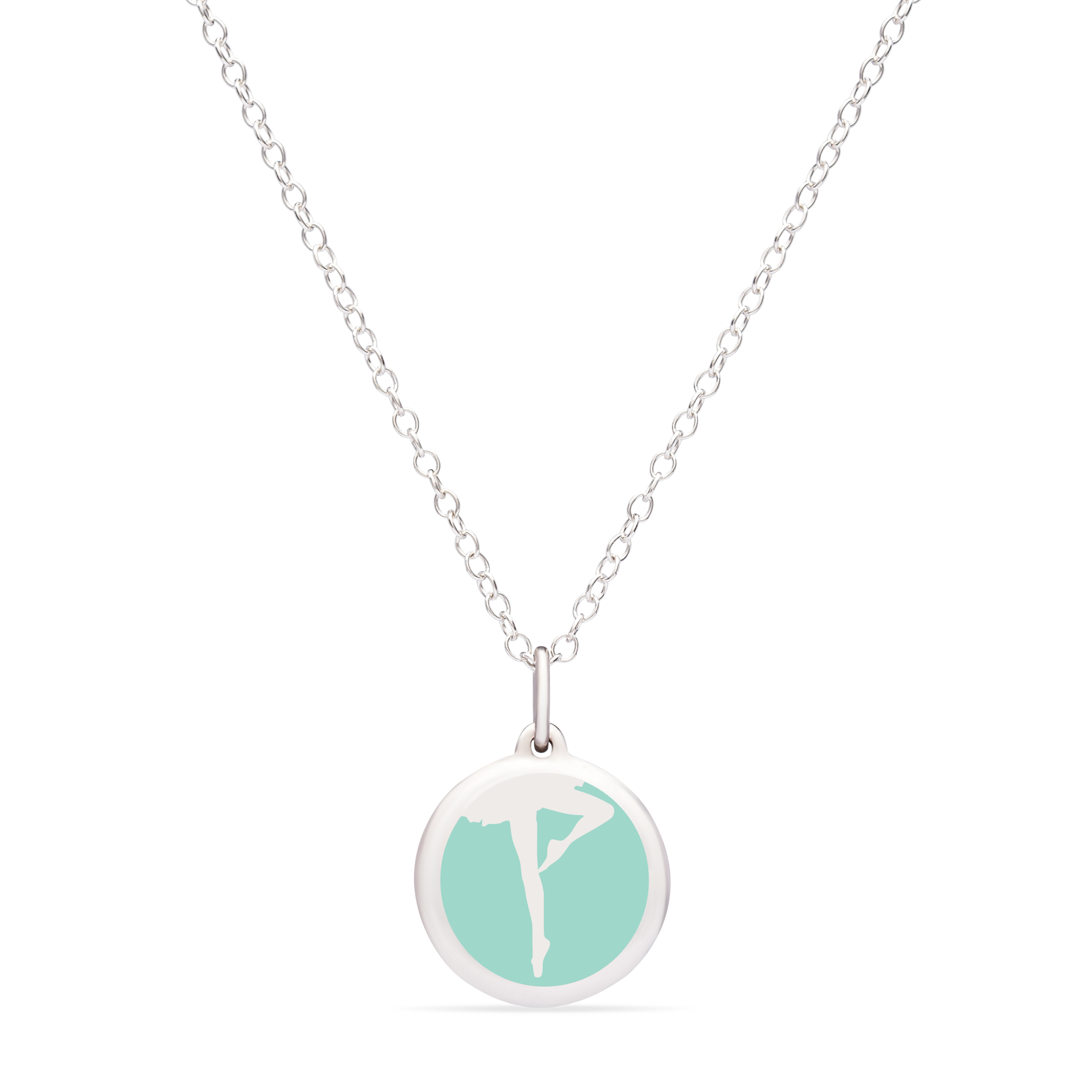 MINI BALLERINA CHARM sterling silver and rhodium plate