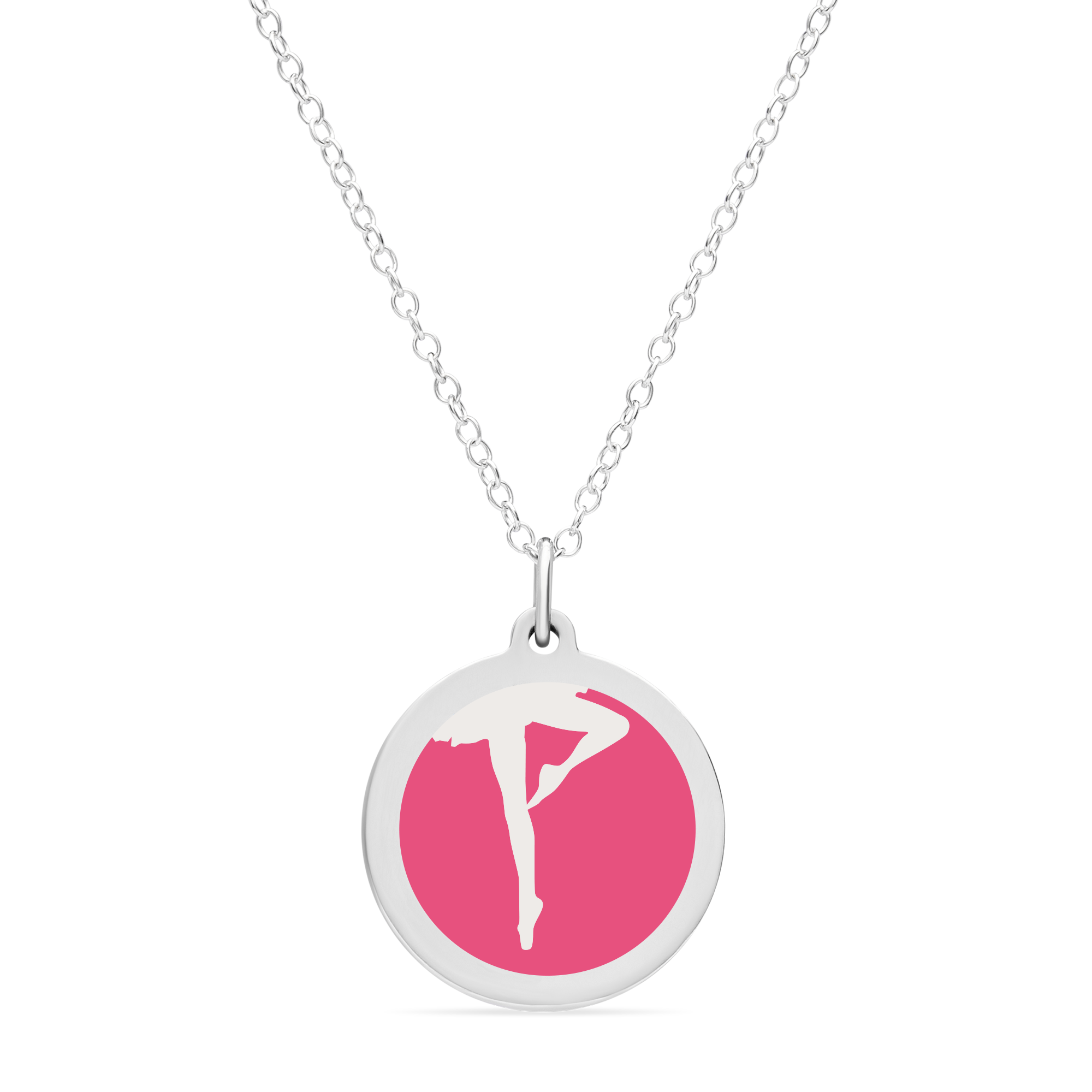 ORIGINAL BALLERINA CHARM in sterling silver with rhodium plate