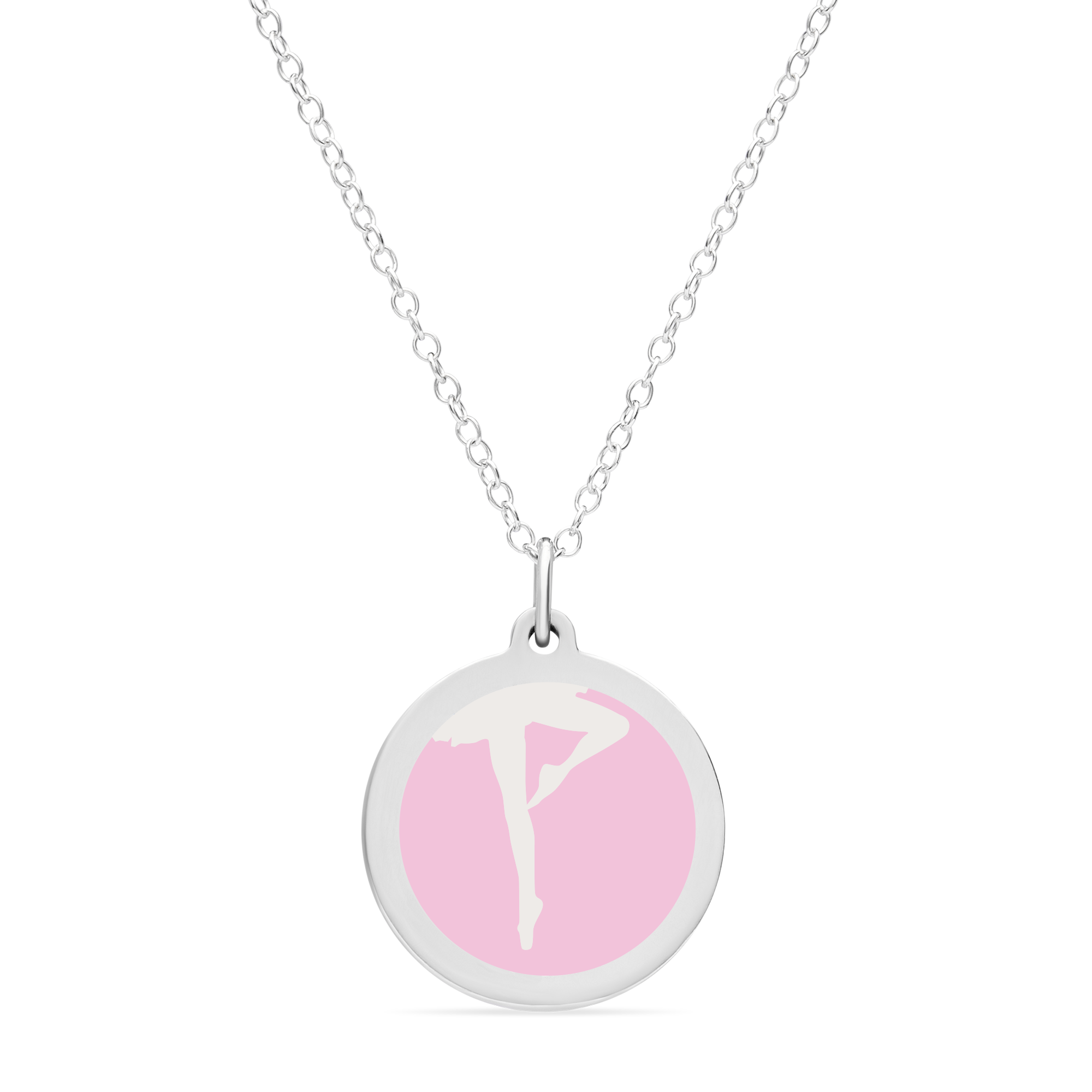 ORIGINAL BALLERINA CHARM in sterling silver with rhodium plate