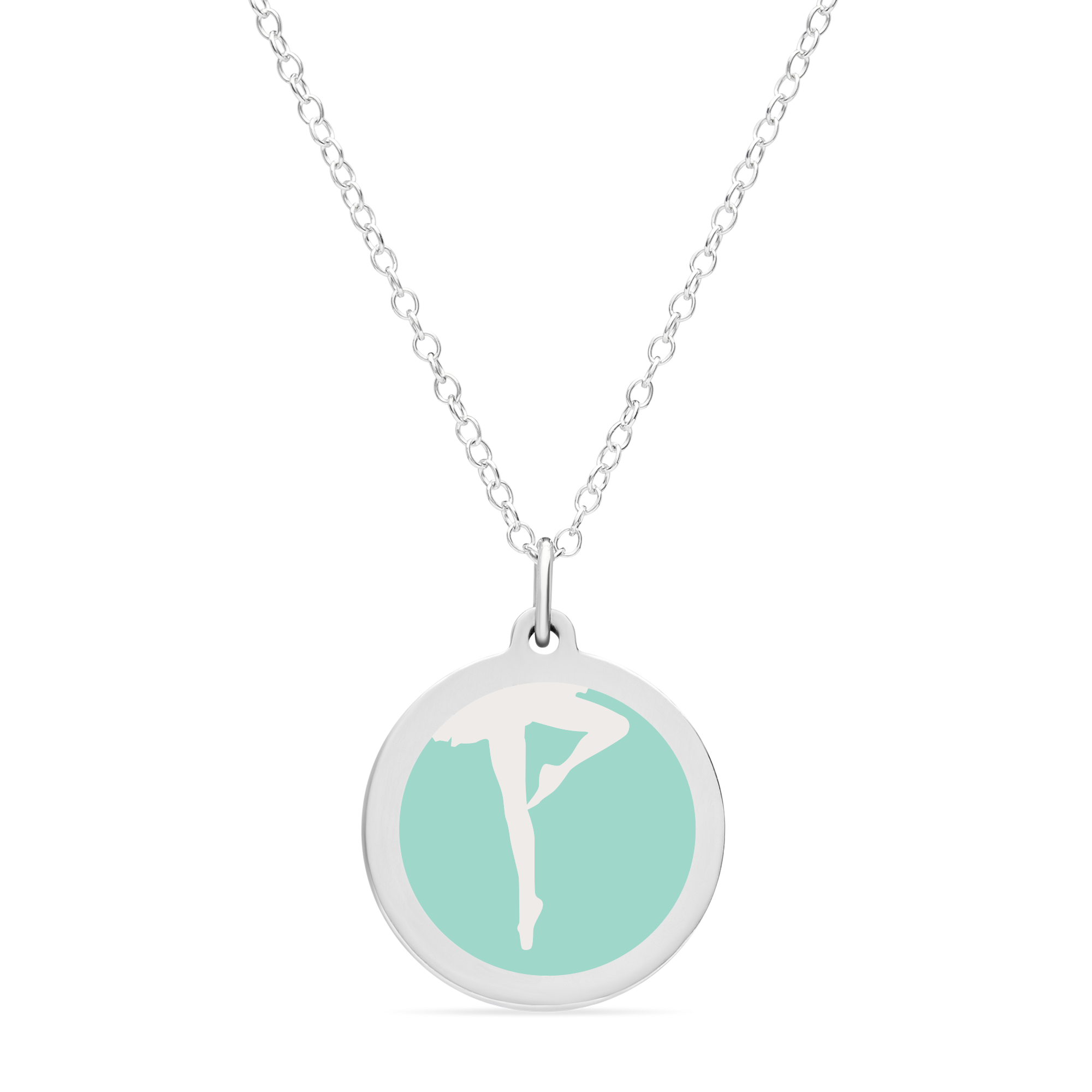 ORIGINAL BALLERINA CHARM in sterling silver with rhodium plate