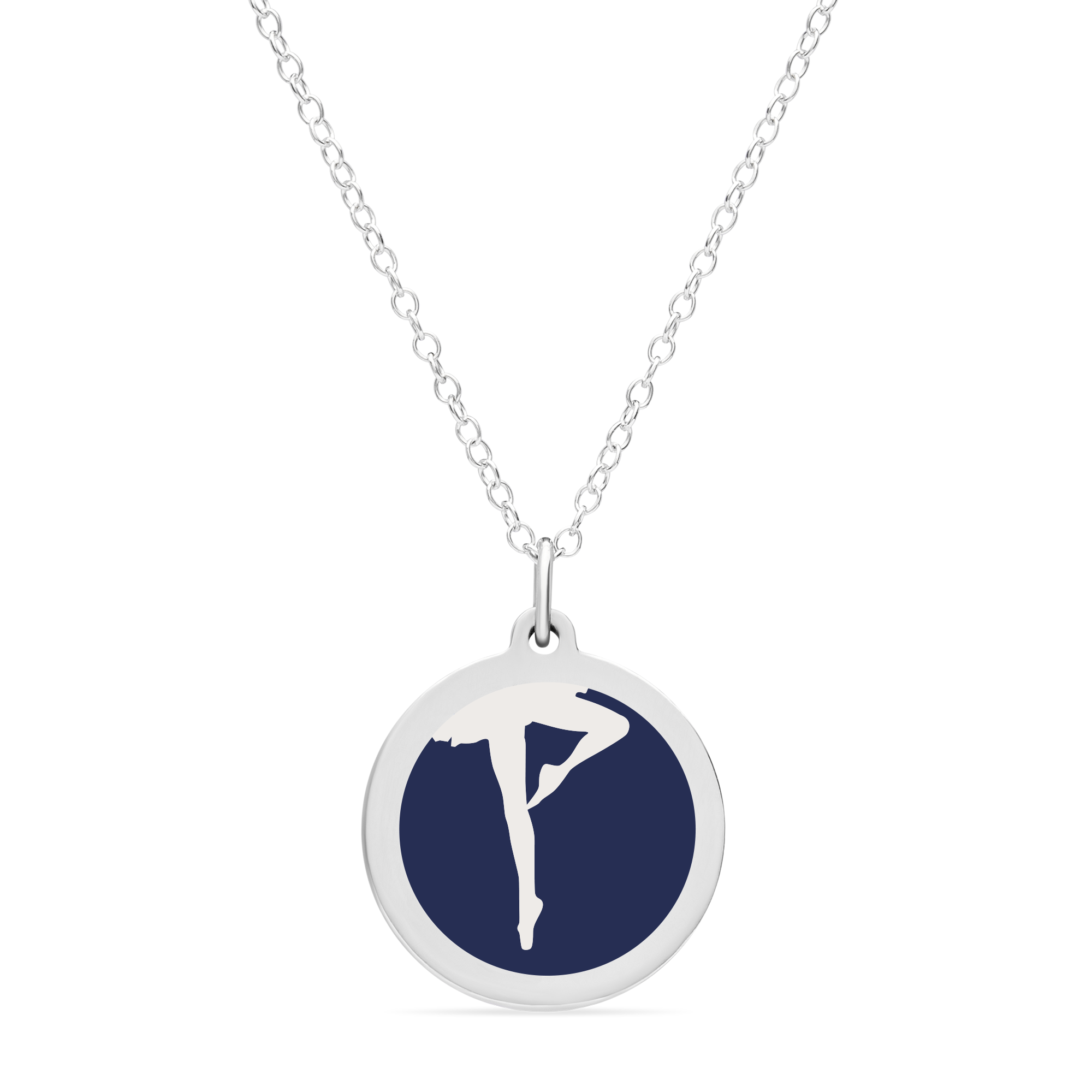 ORIGINAL BALLERINA CHARM in sterling silver with rhodium plate