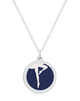 ORIGINAL BALLERINA CHARM in sterling silver with rhodium plate