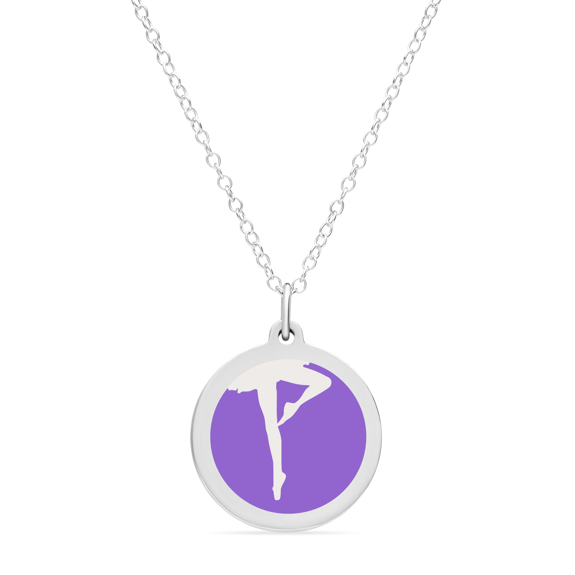 ORIGINAL BALLERINA CHARM in sterling silver with rhodium plate