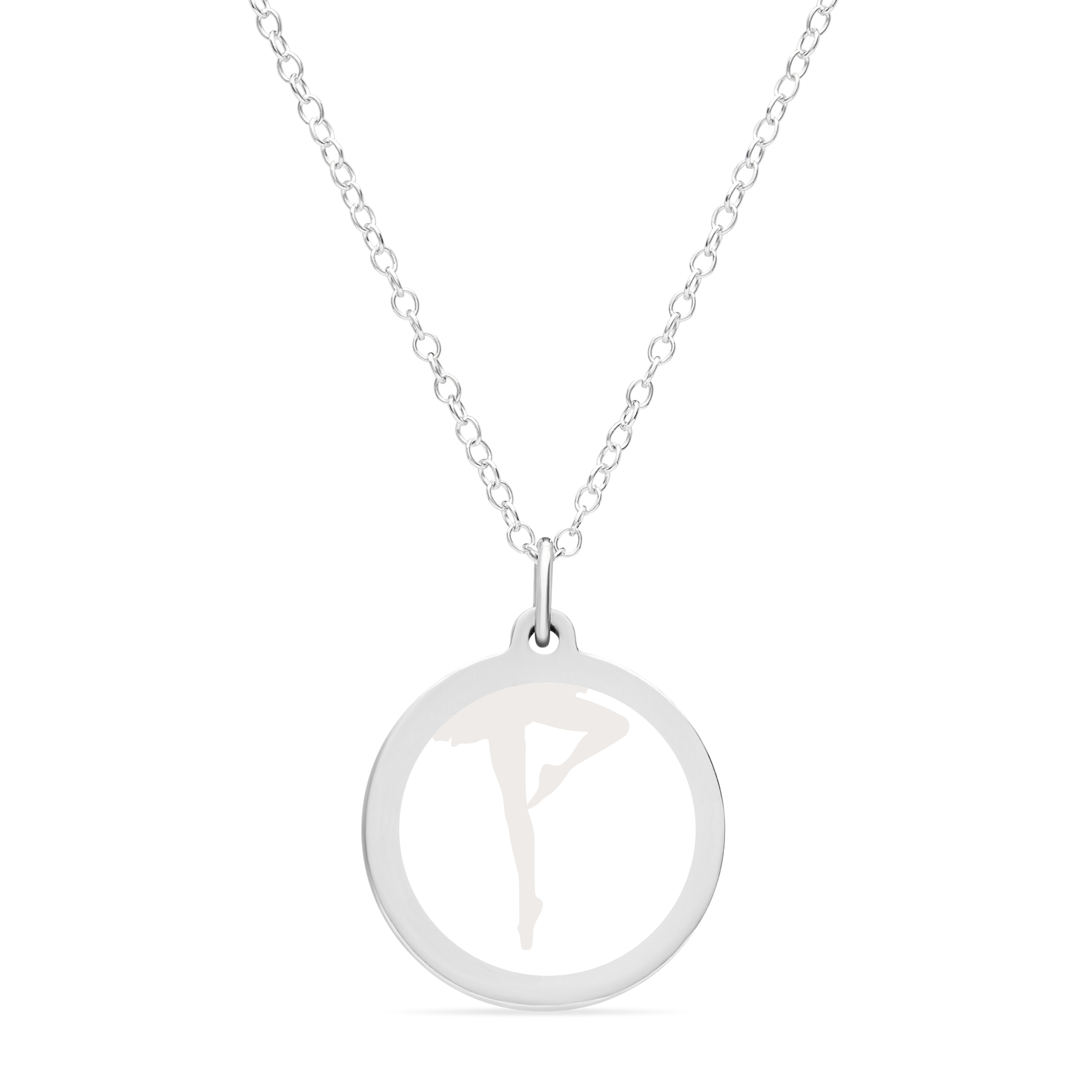 ORIGINAL BALLERINA CHARM in sterling silver with rhodium plate