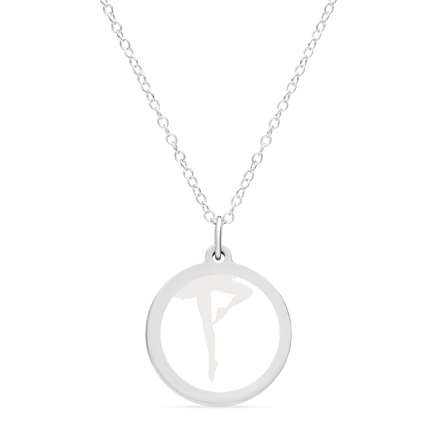 ORIGINAL BALLERINA CHARM in sterling silver with rhodium plate