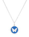 MINI BUTTERFLY CHARM sterling silver with rhodium plate