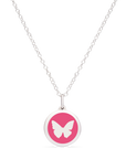 MINI BUTTERFLY CHARM sterling silver with rhodium plate
