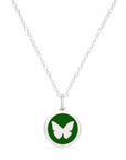 MINI BUTTERFLY CHARM sterling silver with rhodium plate