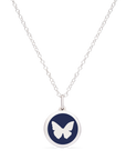 MINI BUTTERFLY CHARM sterling silver with rhodium plate