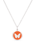 MINI BUTTERFLY CHARM sterling silver with rhodium plate