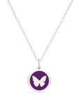 MINI BUTTERFLY CHARM sterling silver with rhodium plate