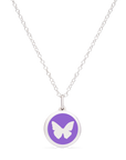 MINI BUTTERFLY CHARM sterling silver with rhodium plate