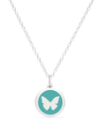 MINI BUTTERFLY CHARM sterling silver with rhodium plate