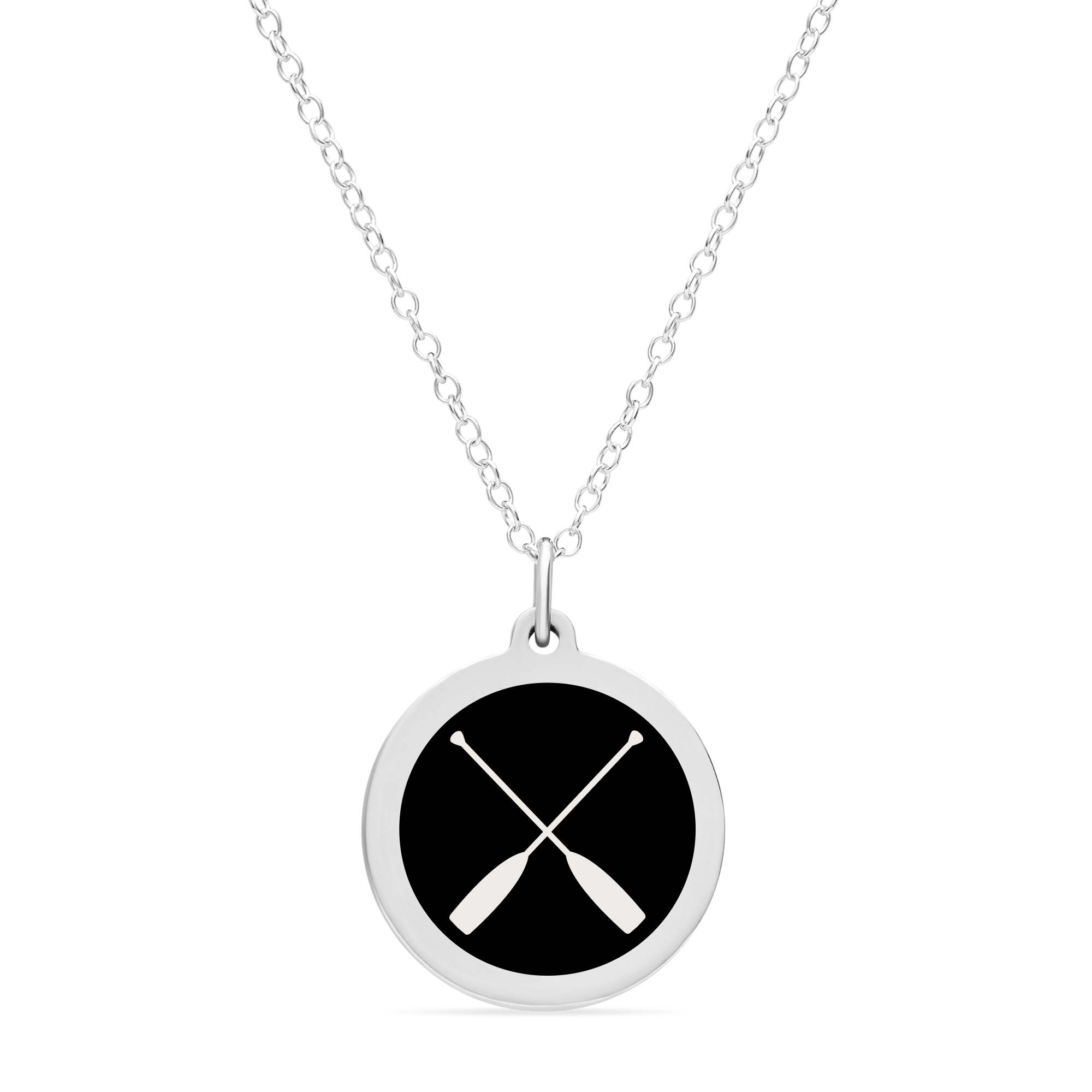 ORIGINAL CREW CHARM in sterling silver with rhodium plate