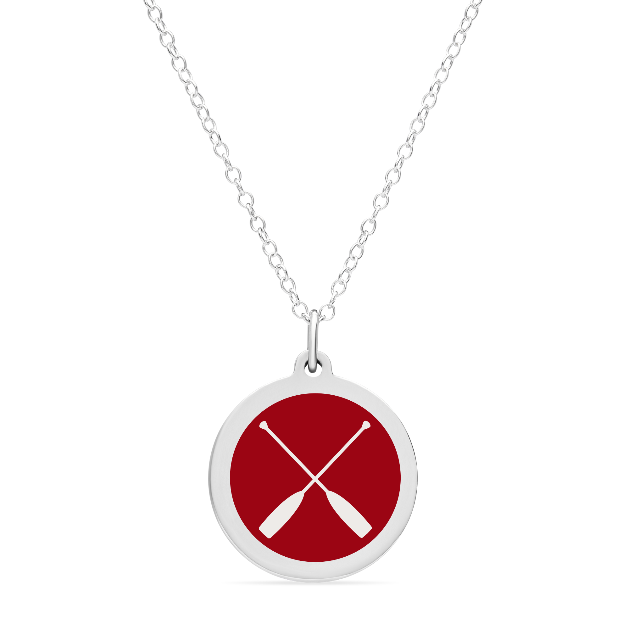 ORIGINAL CREW CHARM in sterling silver with rhodium plate