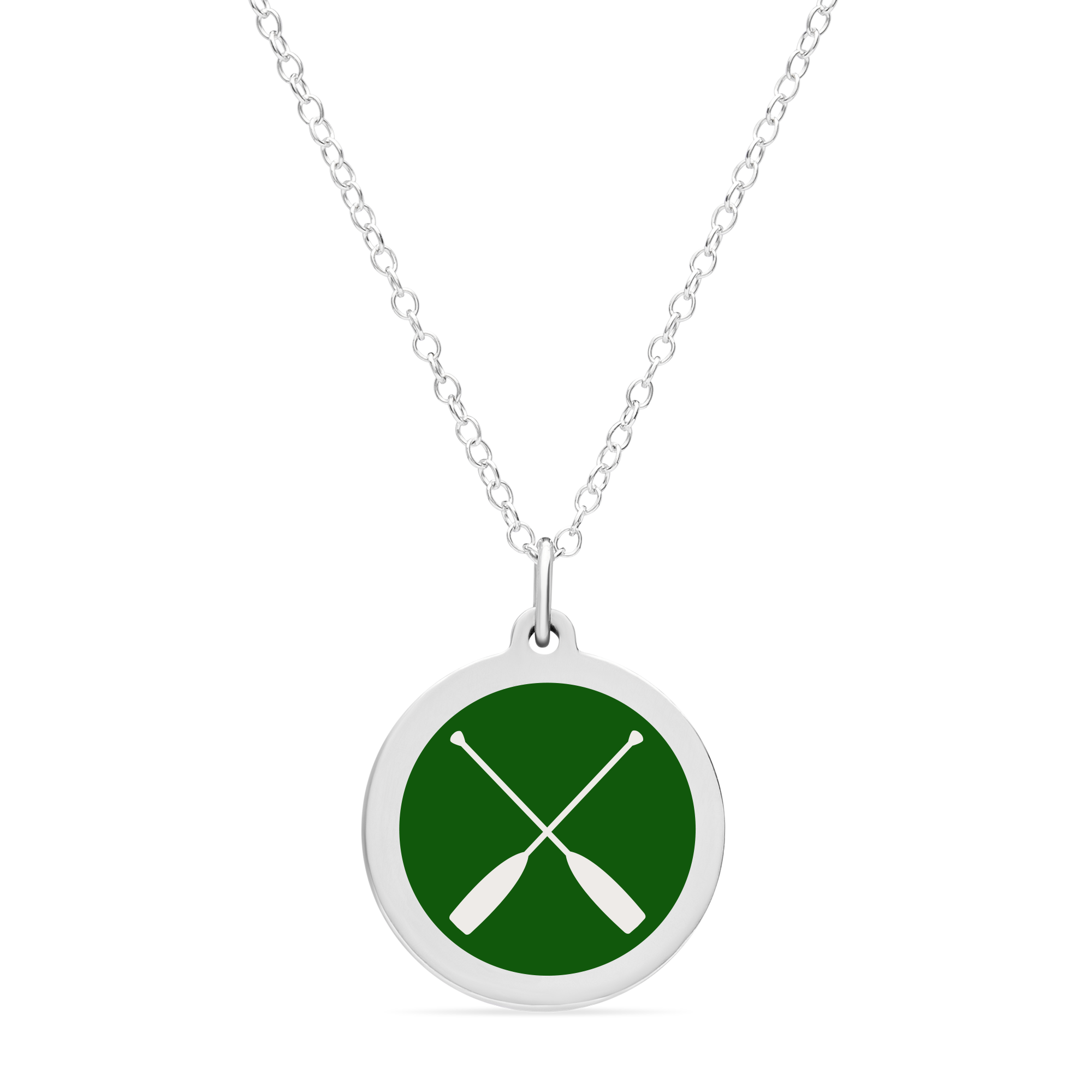 ORIGINAL CREW CHARM in sterling silver with rhodium plate