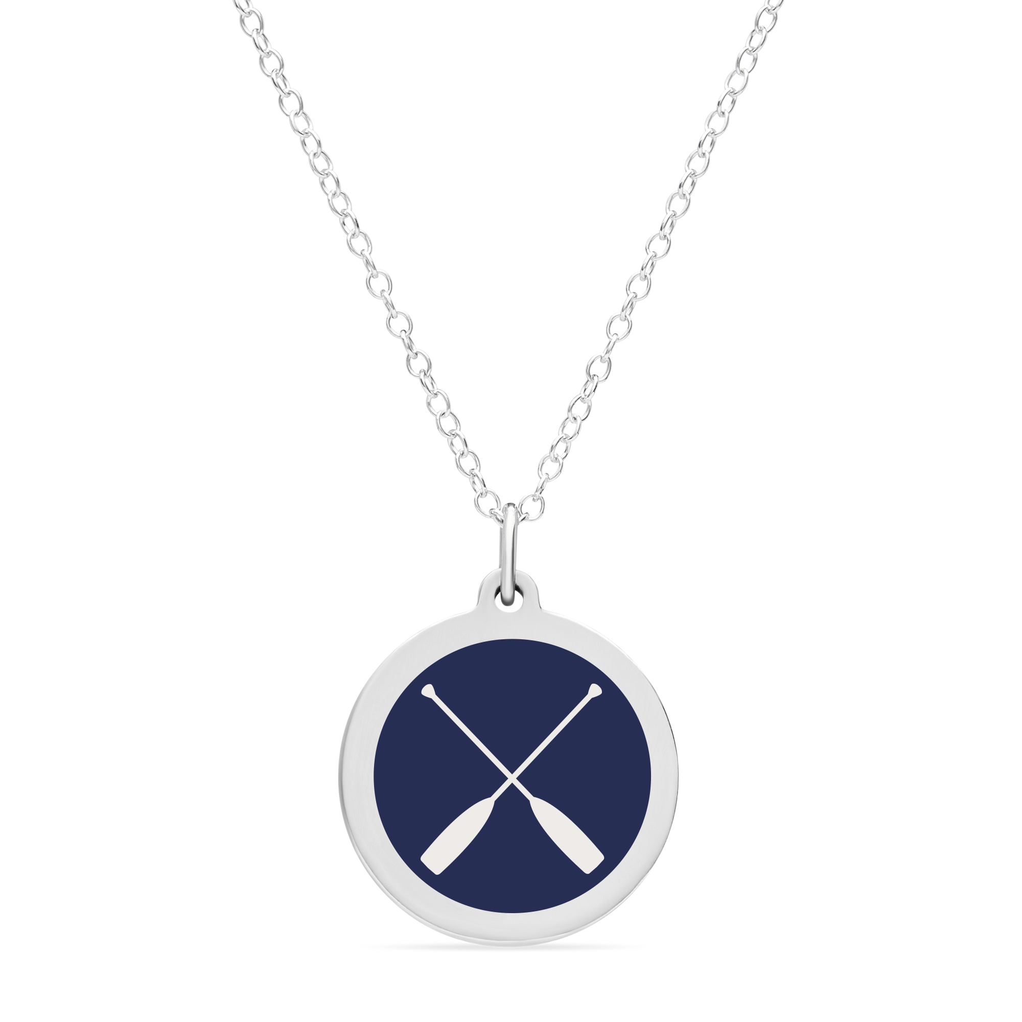 ORIGINAL CREW CHARM in sterling silver with rhodium plate