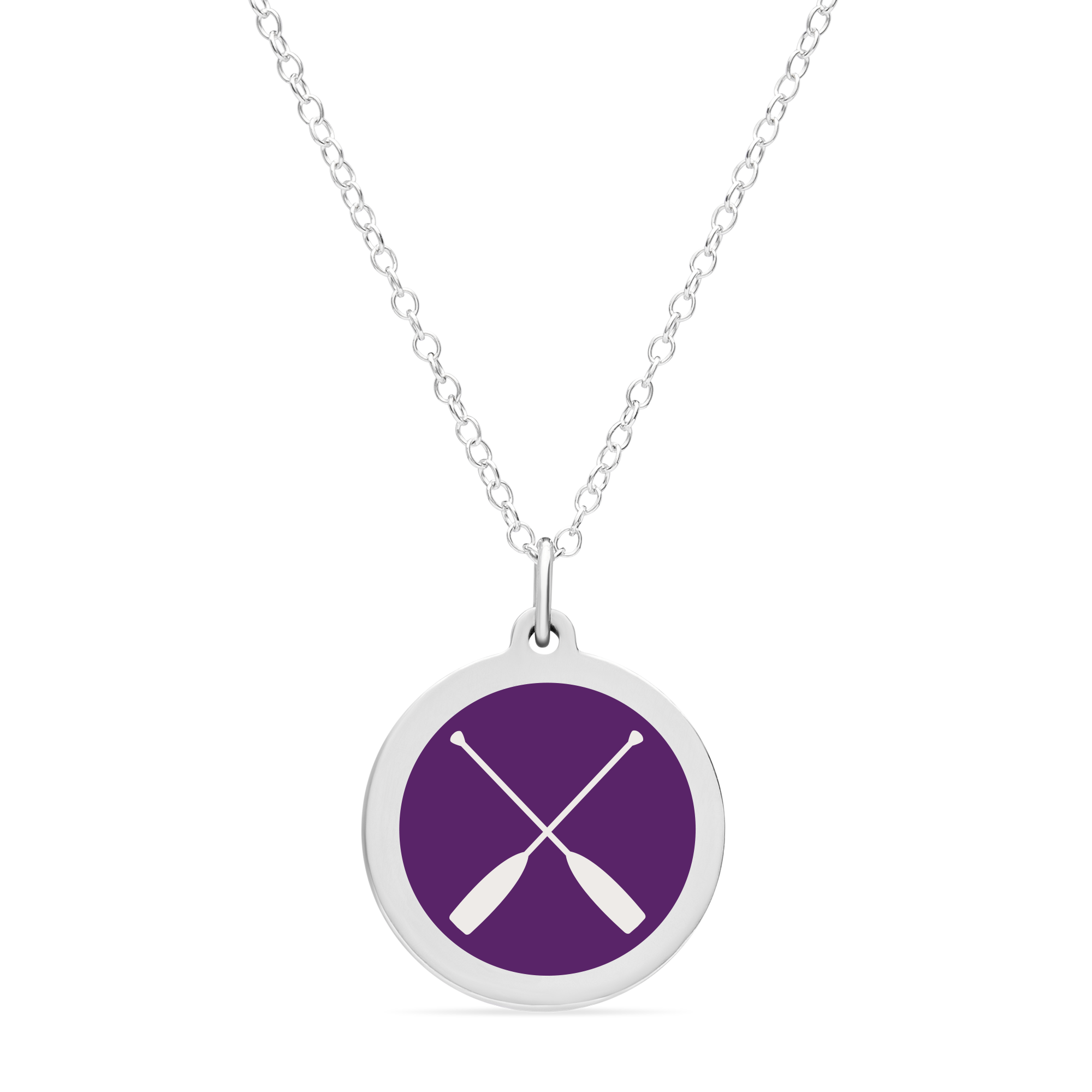 ORIGINAL CREW CHARM in sterling silver with rhodium plate