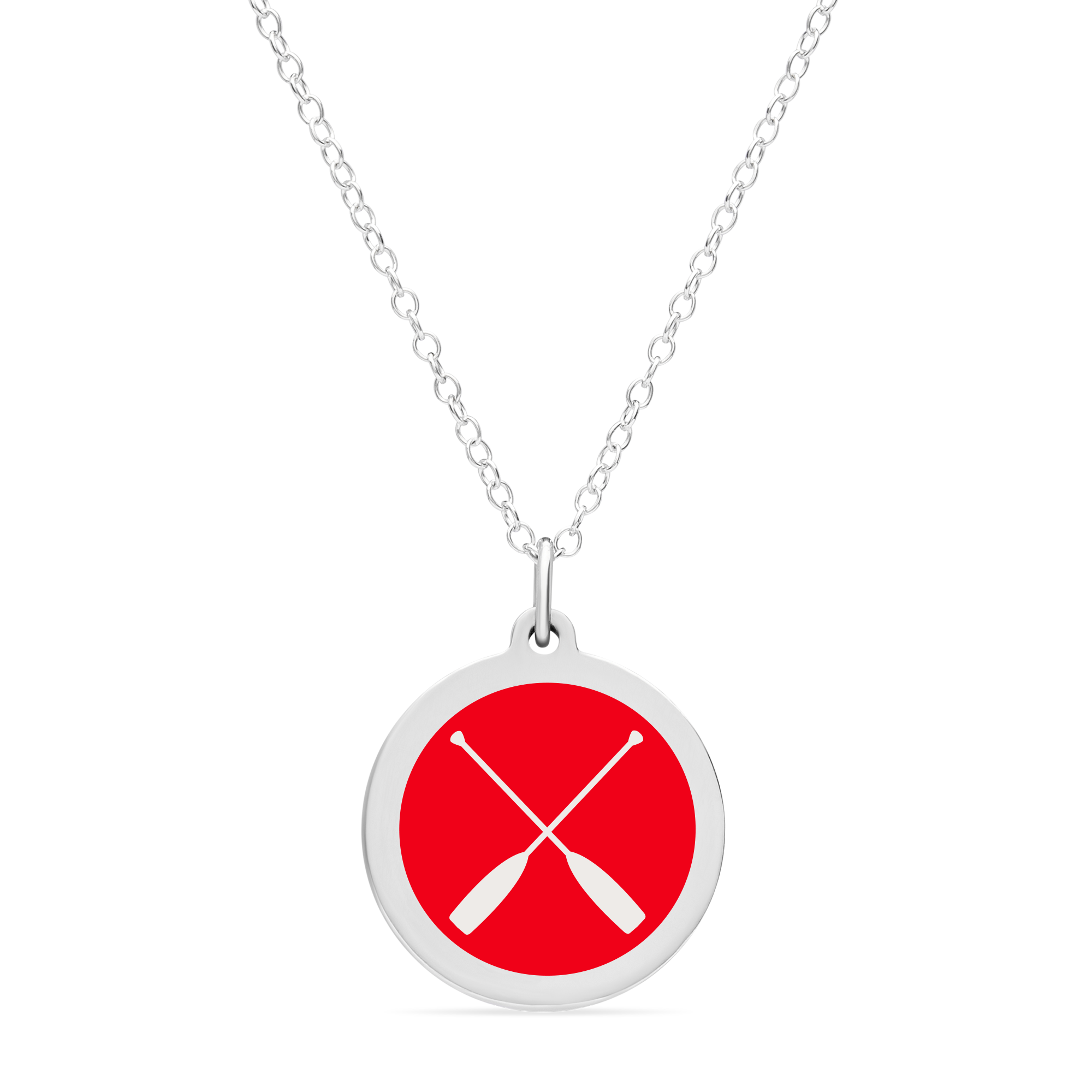 ORIGINAL CREW CHARM in sterling silver with rhodium plate