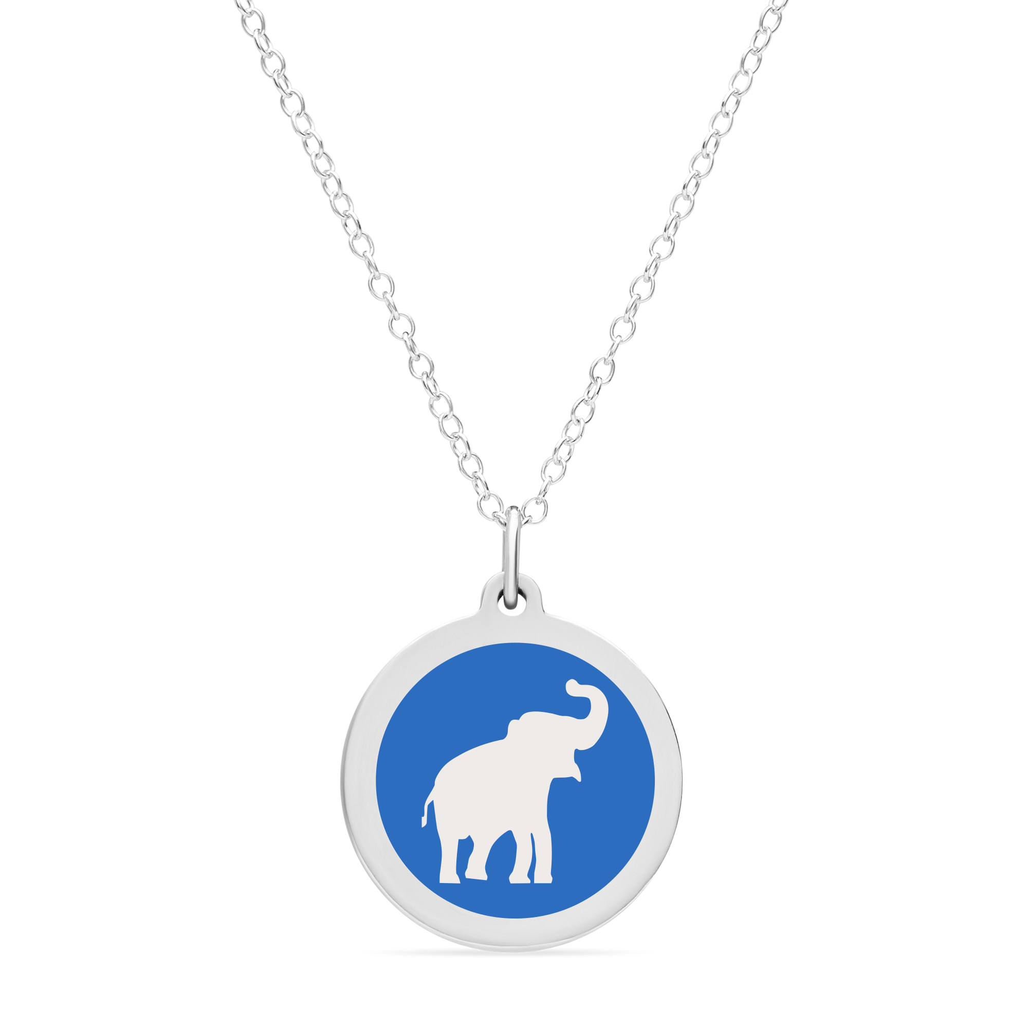 ORIGINAL ELEPHANT CHARM in sterling silver with rhodium plate