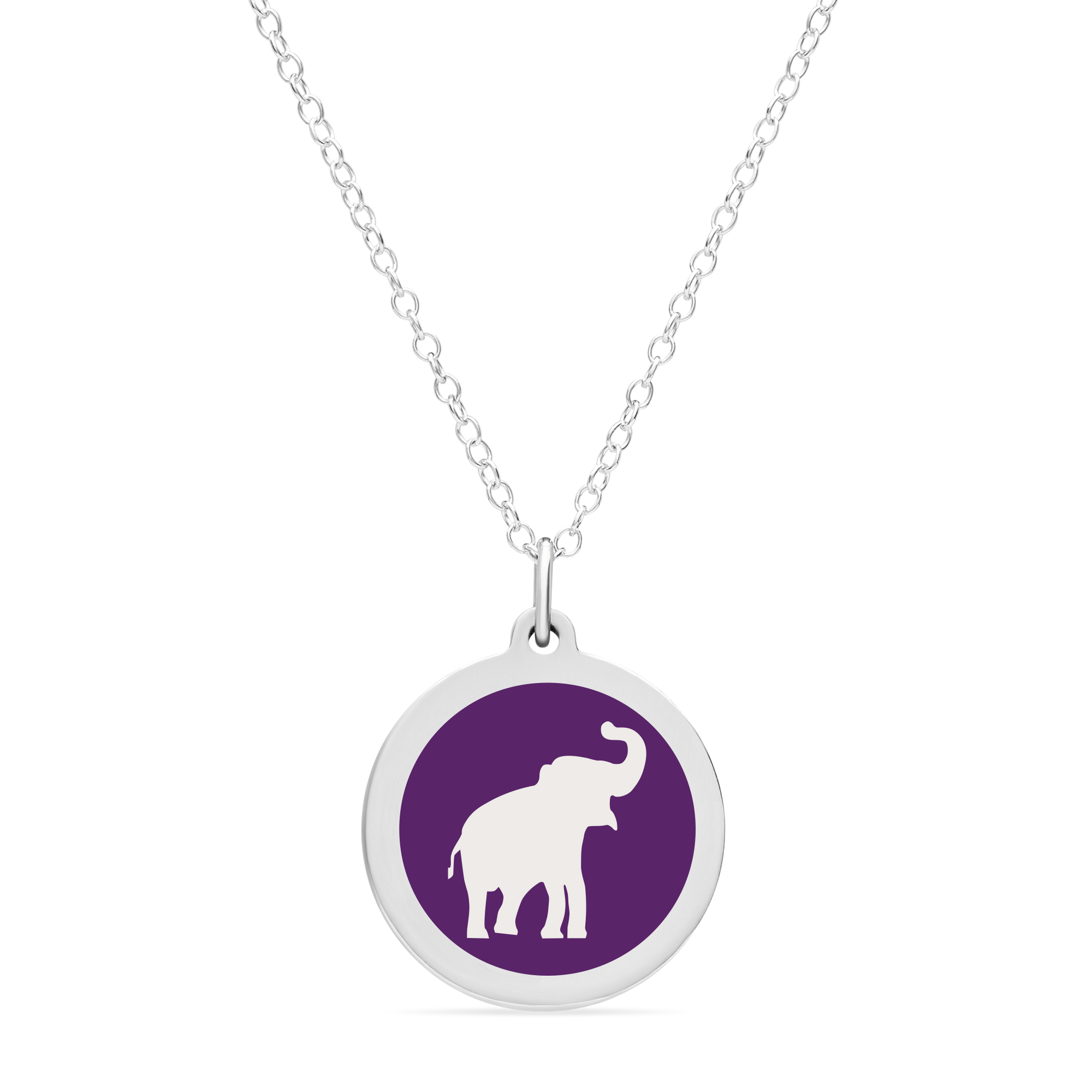 ORIGINAL ELEPHANT CHARM in sterling silver with rhodium plate