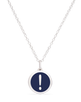 MINI EXCLAMATION POINT CHARM sterling silver with rhodium plate