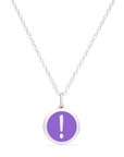 MINI EXCLAMATION POINT CHARM sterling silver with rhodium plate